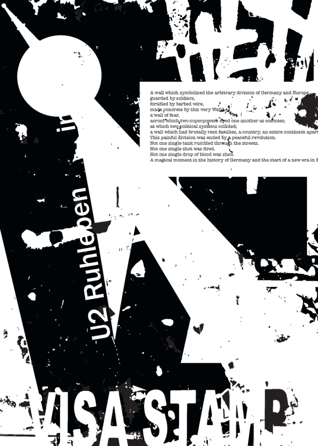 Berlin 'U-Bahn' - Exhibition Poster