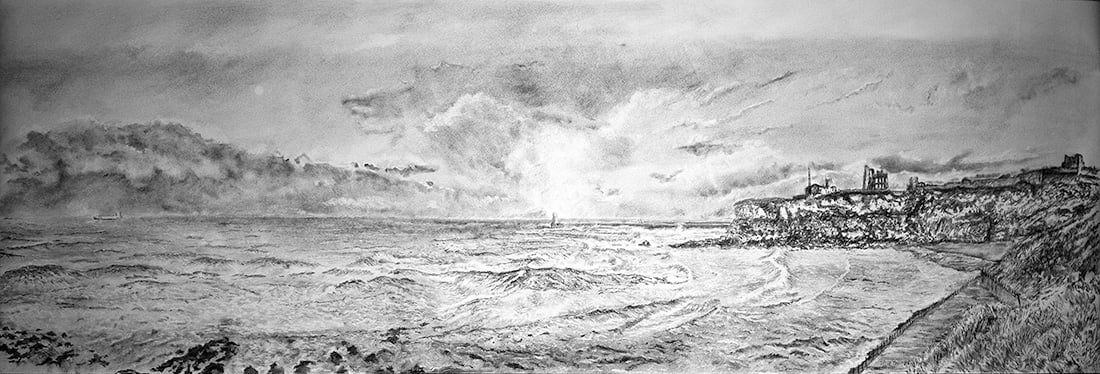 Seascape charcoal