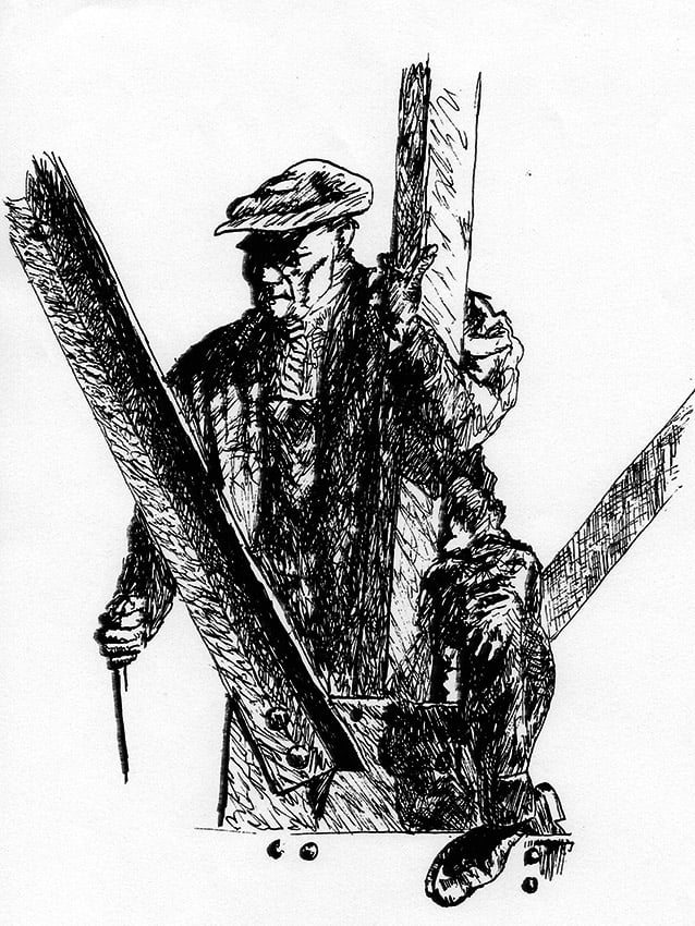 Shipyard - Illustration for Swan Hunters Exhibition